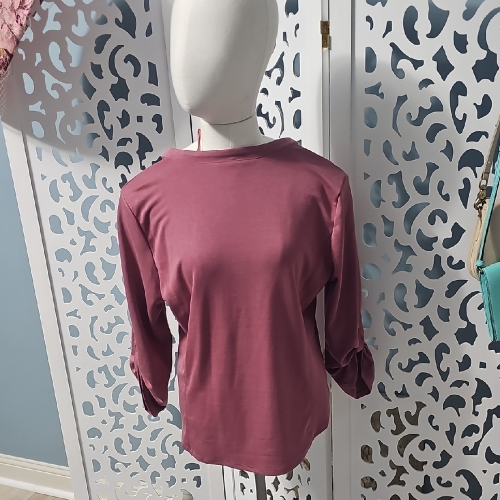 Cable & Gauge Mauve Button-Down Shirt - Picture 3 of 4